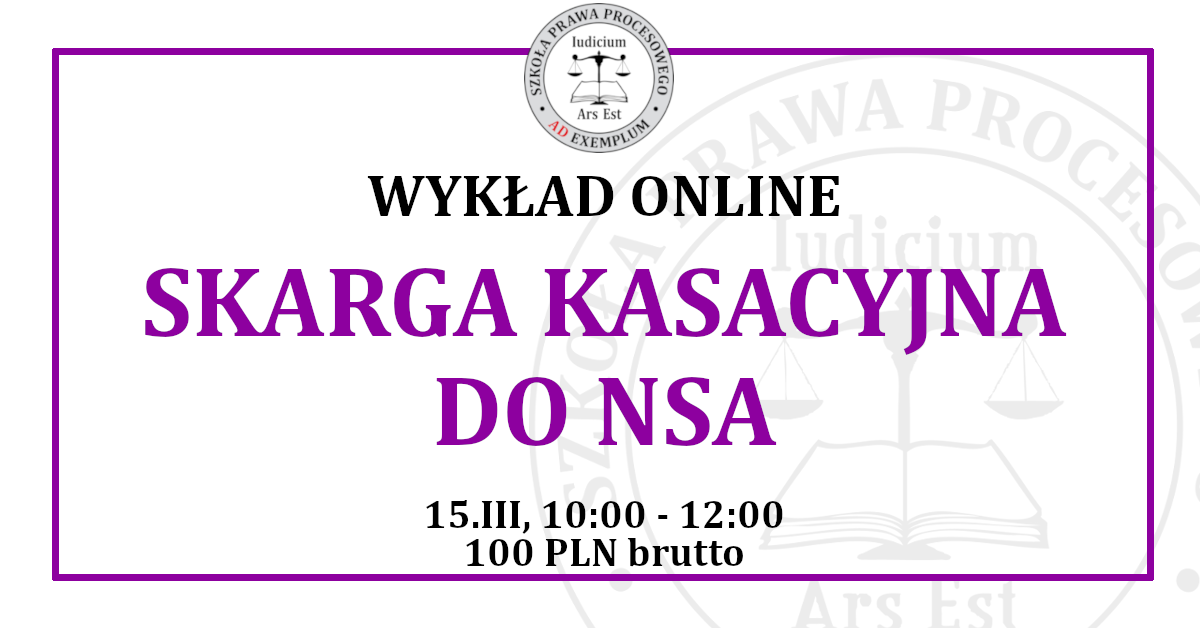 Skarga kasacyjna do NSA